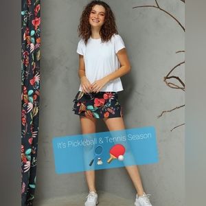 DONA JO 🏓🎾 Spin Skirt/Skort (Petal) 14.5" Pickelball / Tennis